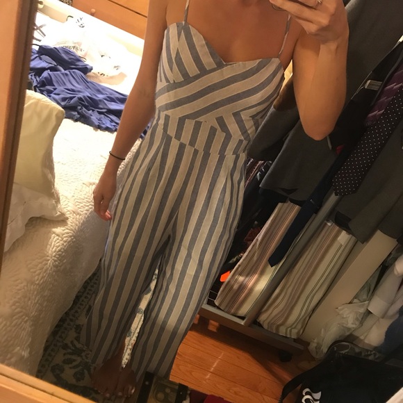 Hope's Dresses & Skirts - Blue stripped jumpsuit